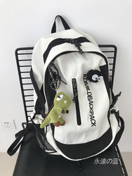 ins High School and College Student Backpack for Women, Japanese Style Workwear, Large Capacity, Trendy and Cool Backpack for Middle School, Harajuku Style, Korean Version for Middle School