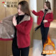 Woodpecker 2025 new winter cotton jacket large size mother jacket plus velvet thickened middle-aged and elderly cotton jacket top