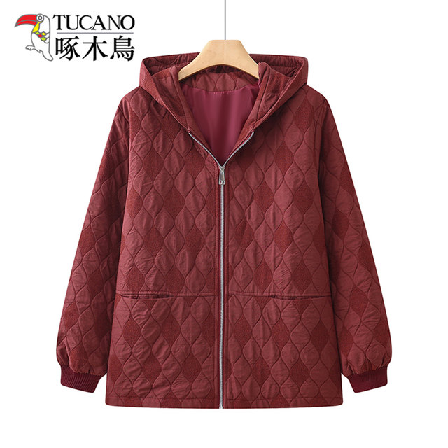
Woodpecker 2025 Autumn and Winter New Fashionable Slim and Western-style Mother's Clothes Middle-aged Women's Western-style Hooded Jacket