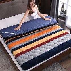 Thickened Warm Tatami Mattress 1.5m Double Size 1.8m Flannel Soft Cushion for Home Use 1.2m Winter Mattress