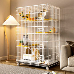 Cat Cage for Home Indoor Use, Villa-Style, Double-Layer, Foldable, No Installation Required, Cat House, Pet Cage, Guangdong Shenzhen