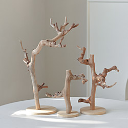 Natural Wooden Bracelet Display Stand, Branch-Shaped Jewelry Storage Rack, Desktop Decoration Ornament, Hanging String Rack for Crafts and Toys