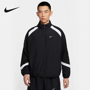 
NIKE/Nike men's patchwork contrasting loose sports stand collar woven jacket HV3364-010