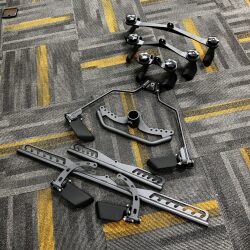 Adjustable Pull-Up Bar Eight-Piece Set High Pull-Down Bar Fitness Equipment Accessories Pull-Up Bar Pull-Up Trainer