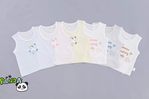 
Tongtai baby vest summer pure cotton thin style boy and girl baby clothes suspender top comfortable and breathable (2 pieces)