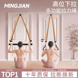 Resistance Band for Home Fitness, Stretching Elastic Band for Women, Back and Shoulder Training Tool, Door-Mounted High Pull-Down Trainer