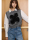 LILY sweater vest layered with wool blended knitted vest for women 2025 spring new women's clothing