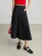 LILY2025 Spring New Style Design Asymmetric High Waist Loose Casual A-line Skirt Pleated Skirt Women's Umbrella Skirt
