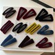 South Korea's Dongdaemun same style autumn and winter new velvet hand-made hairpin bangs clip basic side clip high-end broken hairpin