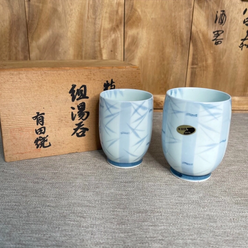 日本名家竹泉作夫妻湯吞對杯茶杯主人杯茶碗陶瓷瓷器茶具-Taobao