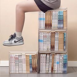 Bookshelf Free Combination Children's Desktop Floor-Standing Storage Rack Simple Acrylic Bedside Bookcase Book Storage