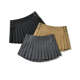 American retro college style low waist gray skirt for women in autumn and winter new versatile button pleated short skirt for women