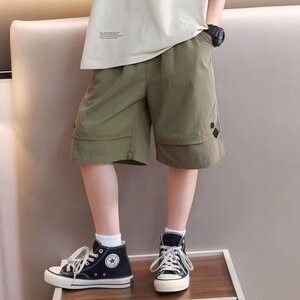 
Boys' quick-drying pants 2026 summer new children's thin overalls shorts medium and large children's sports versatile five-point pants trend