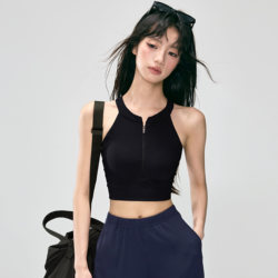 Front Zipper Sports Bra for Women, Shock-Proof Running Yoga Vest, New Pilates Training Fitness Bra Top