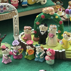 Zakka Wedding Cat Lover Gift, Newlywed Cake Car Decoration, Resin Crafts Small Ornaments ins