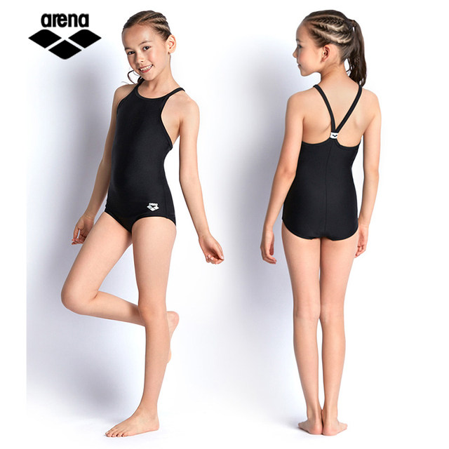 
Arena children's swimsuit, new style for girls' one-piece triangle slimming, large-size girls' hot spring swimming equipment