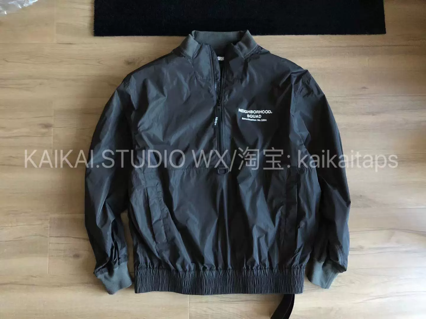 现货NEIGHBORHOOD 21AW STAFF/E-JKT 门襟半拉链套头冲锋衣夹克-Taobao