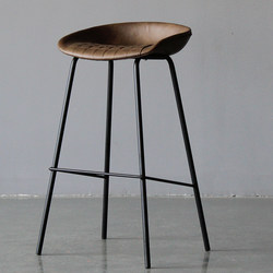 Bar Stool Industrial Style Simple Bar Stool Nordic High Stool Wrought Iron Bar Chair American Light Luxury High Stool Retro