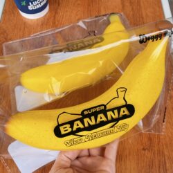 Super Soft Slow Rebound New Product Doggy Big Banana Simulation Food Toy, Popular on Social Media, Same Style as Student's Favorite Stress Relief Toy for Class