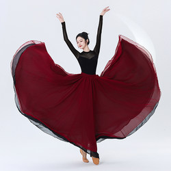 Ballet Classical Dance Practice Outfit, Dance Student Exam Attire, Burgundy Leotard, Gymnastics Aerial Yoga One-Piece Suit, Long Sleeve