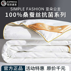 Atour Princess Silk Quilt 100% Mulberry Silk Handmade Quilt Winter Quilt Thickened Warm Spring and Autumn Quilt Mother Quilt Core