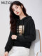 Miziqi Hooded Short Sweatshirt for Women in Autumn 2025 New Korean Style Super Hot Small Perfect Pullover Top