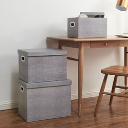 Kraft Paper Storage Box for Snacks, Super Sturdy, with Lid, for Moving, Job Change, Organizing Files, Storing Books, Storage Carton, Document Box