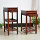 Solid wood sofa side table with drawer Chinese corner table living room tea table telephone table simple small table elm modern coffee table