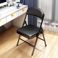 Folding Chair for Home Use, Simple Computer Chair for College Dormitories, Portable Conference Chair, Office Chair with Backrest, Bedroom Dining Chair, Stool