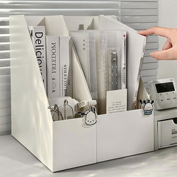 Book Stand File Rack Desktop Bookshelf Student Book Storage Box Desk Book Holder Storage Rack Office Desk Organizer