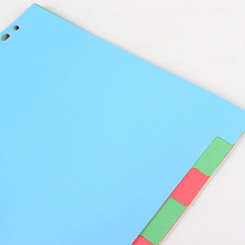 후데쿠아이 컬러 용지 문서 분류 색인 카드 색인 용지 10 페이지 컬러 페이징 용지 분류 용지-