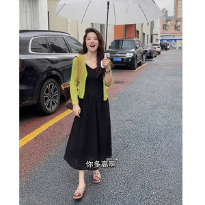 
This year's popular women's suit French beautiful hollow lace suspender dress high-end knitted jacket for women