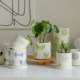 
Nordic simple ceramic flowerpot home living room creative personality creative hand-painted flower pots floral ornaments flower pots