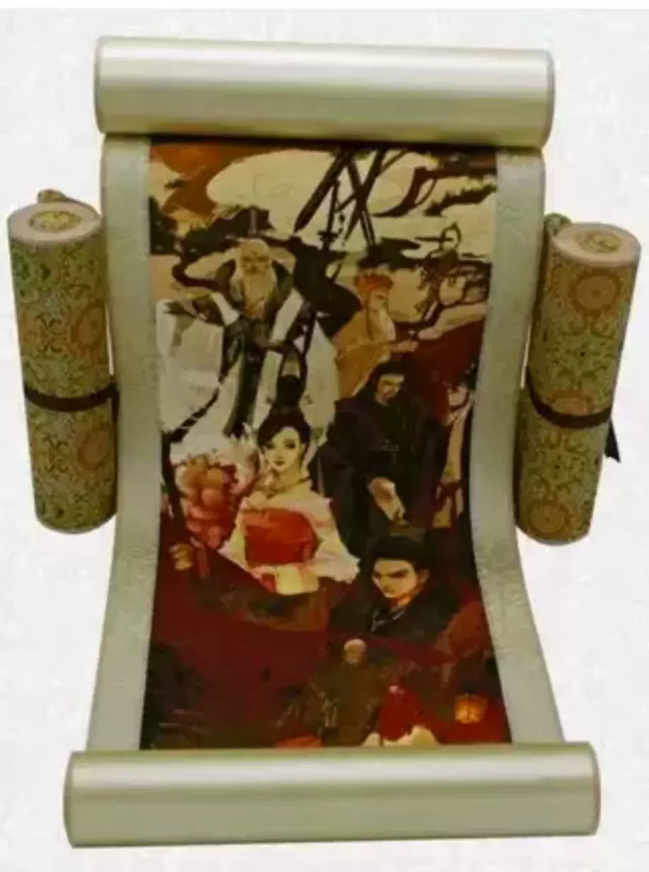 伊吹五月剑侠情缘剑三长剑杯酒方寸心挂画卷轴3米全新品