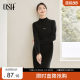 OSA half-high collar lace dress 2024 new women's high-end gold-feel autumn and winter bottoming skirt