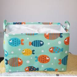 Extra Thick Canvas Storage Box, Drawstring Fabric Storage Box, Snack Storage Box, Toy Quilt, Foldable Clothes Storage Basket