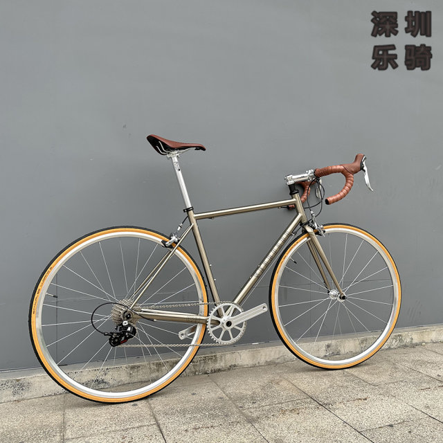 Custom Yun'an CR01 retro steel frame DIY assembly road vehicle 700C circle brake 11 speed 22 -speed bicycle vehicle
