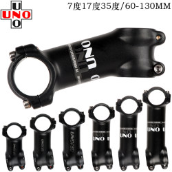 Taiwan Uno Ultra-Light Road and Mountain Bike Stem with 7 Degrees, 17 Degrees, and 35 Degrees Positive and Negative Angles