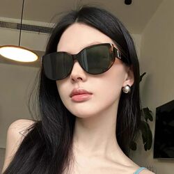 Fashionable Korean-Style Trendy New Sunglasses, Anti-Uv, Sunshade, Face-Shaping, Light Luxury Women's Large-Frame Glasses