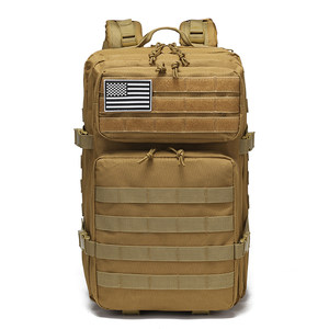 
Outdoor cycling and camping 45L tactical attack backpack men's large capacity double-shoulder mountaineering bag travel computer storage bag