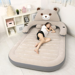 Totoro Mattress Lazy Sofa Tatami Bedroom Single/Double Air Mattress Home Portable Inflatable Mattress Single Bear