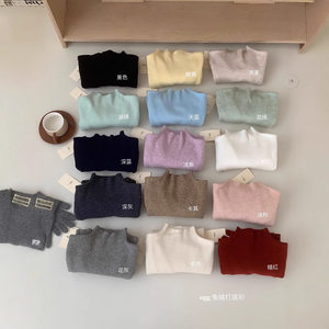 
egg.unique (with test report) 15-color rabbit velvet mid-collar bottoming shirt for women, autumn and winter warm solid color sweater