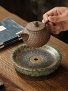 Nồi gốm khô ngâm bàn thô gốm trà khay khay trà đệm lót nước lưu trữ đất sét màu tím trà đế nồi trà phụ kiện
