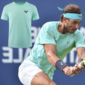 Summer Nadal T -shirt Federer Men's dry tennis uniform Dejo Sports Short -sleeved Tennis breathable top customization