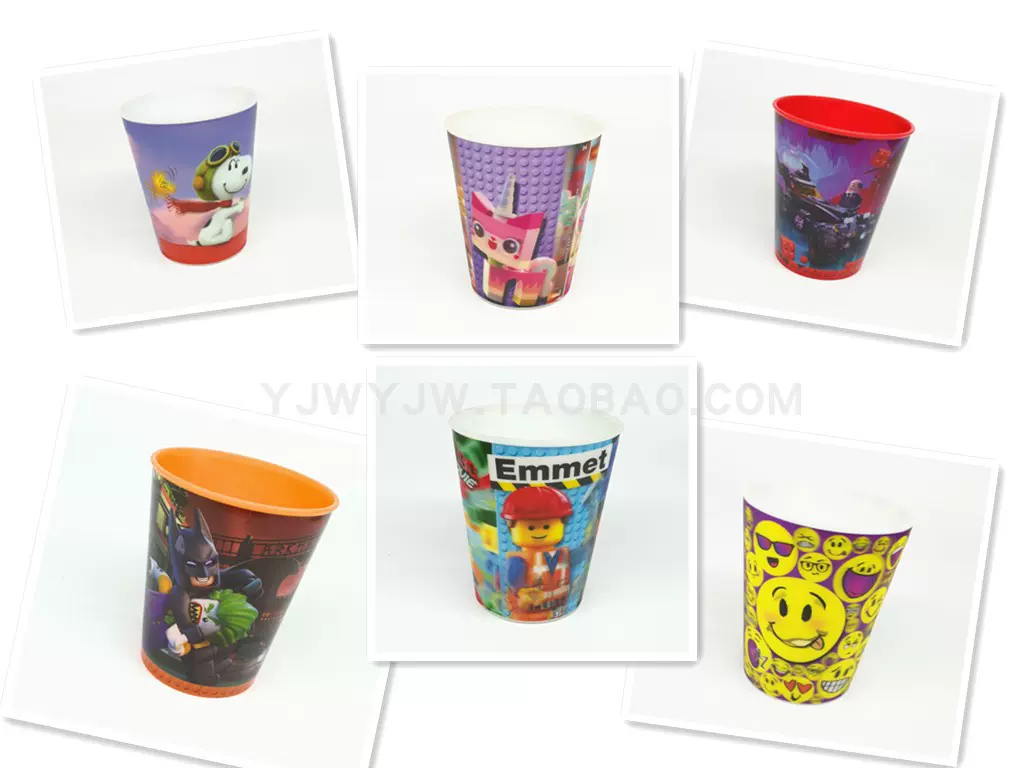 麦当劳lego乐高3d魔术杯子笑脸果汁杯蝙蝠侠水杯星球大战小狗