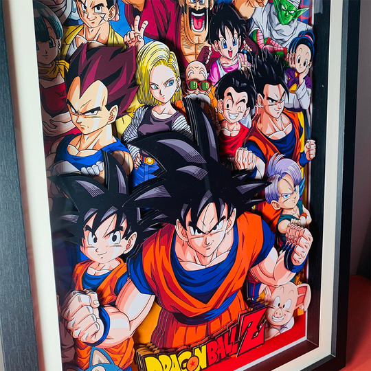 ドラゴンボールZ 孫悟空 3Dペーパーアート - 手作り日本アニメ装飾