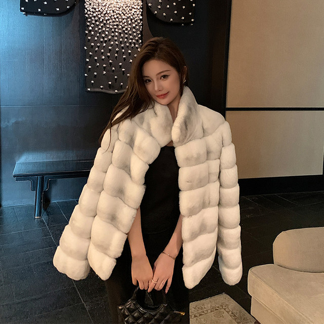 Mibeira imported the false rabbit wool grass coat female Neighbor ...