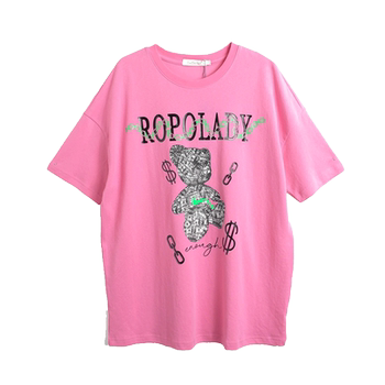 Fat Lady T-Shirt Thin Casual Loose Cartoon