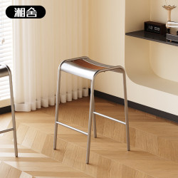 Medieval-Style Home Bar Stool High Stool Designer Bar Front Desk Chair Retro Simple Roman Bar Island Chair