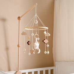 Newborn Baby Crib Mobile 0-1 Year Old 3-6 Months Baby Toy Rotatable Educational Bed Head Rattle Car Hanging Accessory Stand